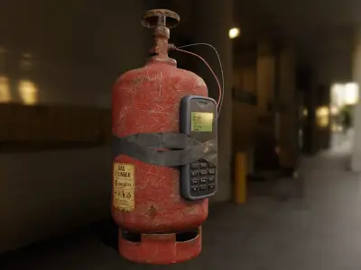 IED Phone Low-poly 3D model