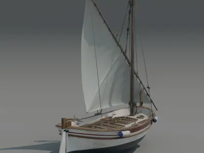 Llaut Spanish Boat 3D model