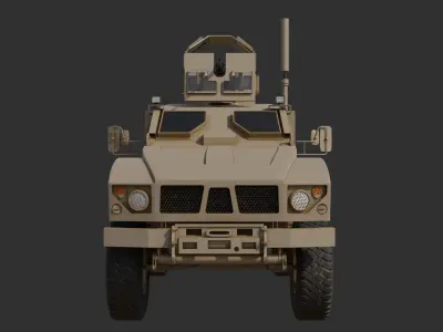 Oshkosh M-ATV 3D low poly model Low-poly 3D model