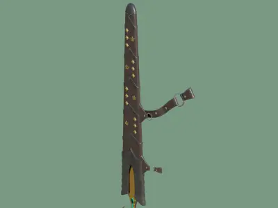 5 Fantasy Swords All PBR Unity UE Textures Included  3D Model Pack