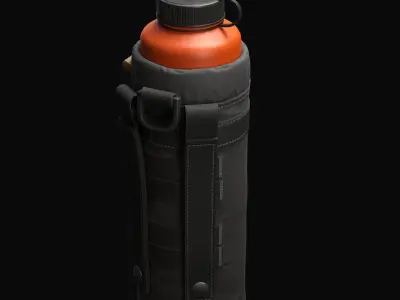 Water Pouch Low-poly 3D model