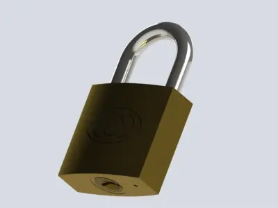 Padlock Free 3D model