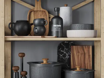 kitchen accesories045 3D model