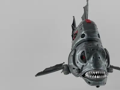 piranha robot 3D model