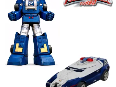 Siren Blaster Rescuezord set Power Rangers 3D print model
