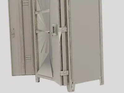 Industrial Metal Storage Locker for 3D print 3D model