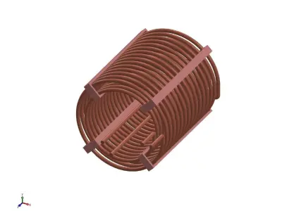 Water Tank Heat Exchanger 3D model