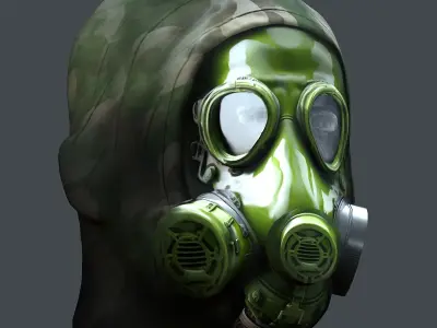 Helmet 3d model military combat Military Low-poly Low-poly 3D model 29