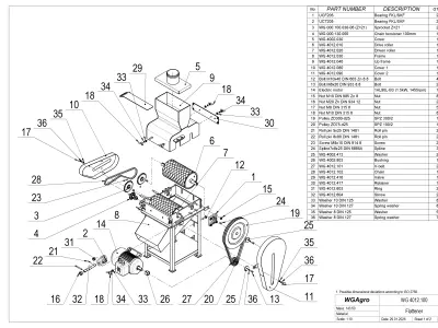 WG 4012 - grain flaker  3D model