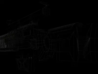 Sci-fi gauss rifle Free low-poly 3D model