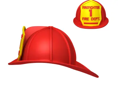 Fireman helmet 3D model