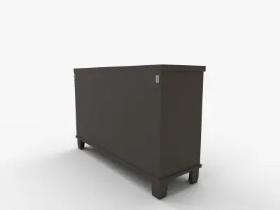 Covetown Dresser In Dark Brown 3D model