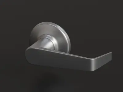 Door Handle Metal Low-poly 3D model
