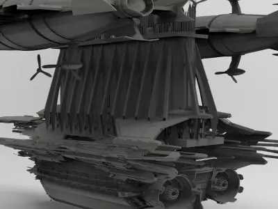 Lord Emperor Coronation Airship 3D model