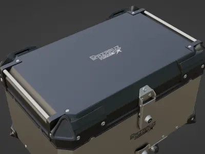 Rider Box Stand Rapido Low-poly 3D model