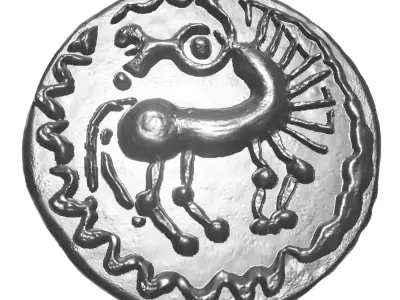 Celtic coin 1 3D print model