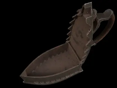 Old Soviut Iron - Model and Textures Low-poly 3D model Low-poly 3D model