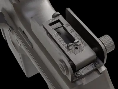 BAR M 1918 Low-poly 3D model