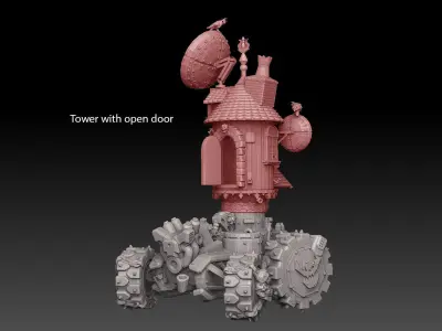 Panzer Buggy Mobile Tower 3D print model