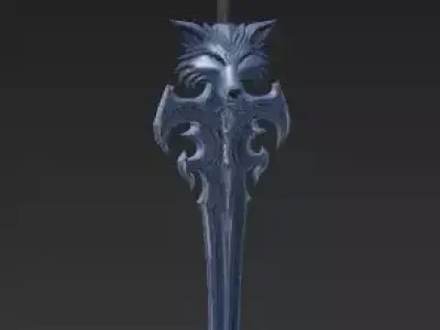 Wolf Sword 3D Models Collection- Stylized Fantasy Weapons 3D Model Pack
