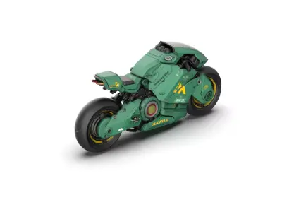 Night City Green Motorcycle 3D model