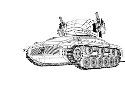 Scifi Tank  3D model