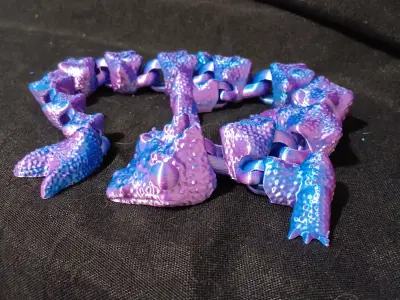 Lizard Dragon - articulated - flexi fidget toy - print in place 3D print model