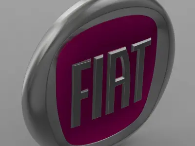 Fiat logo 3D model by 3dlogoman