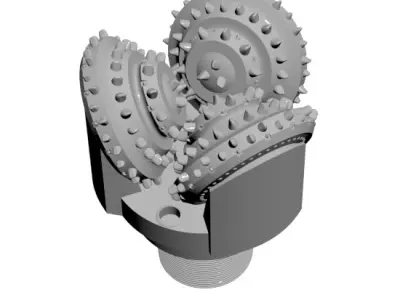 Tricone Drill Bit 3D model