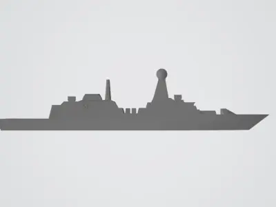 Soldati class guided missile frigate  3D print model