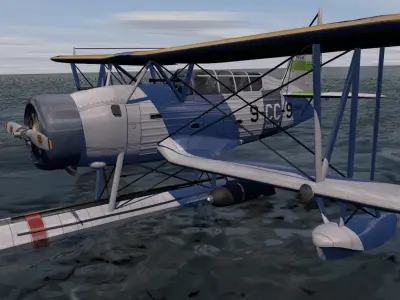 Curtiss SOC-3 Seagull 3D model