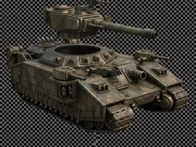 Baneblade Super Heavy Multi Turret Sci Fi Tank 3D print model