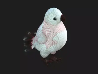 Bird Cute A3 Free low-poly 3D model
