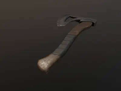 Axe tomahawk Low-poly 3D model