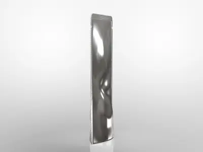 blank aluminium pouch 3D model