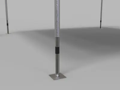 Commercial Tent 4x4 Meters 3D model