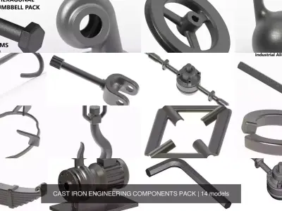 CAST IRON ENGINEERING COMPONENTS PACK