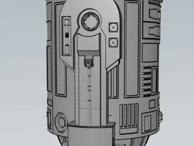 MakeIT R2-D2 Artoo-Detoo Star Wars Character Robot 3D Model  3D model