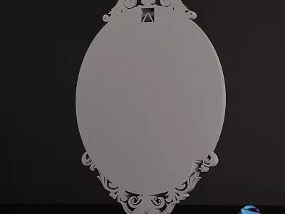 Sacred Heart Baroque Frame 3D - Commercial License 3D print model