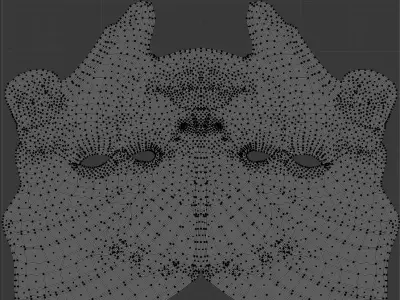 Medieval Fantasy Mask Low Poly PBR  Low-poly 3D model