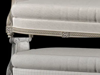 english bench 3D model