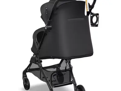 Travel Stroller Low-poly 3D model