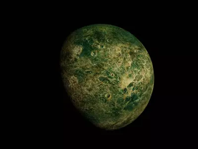 Alien Moon Planet Sci-Fi Fantasy 3D model