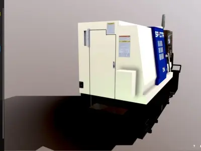 SPECTR TC-M processing center Low-poly 3D model