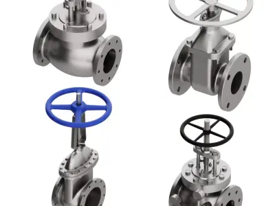valve Low-poly 3D model