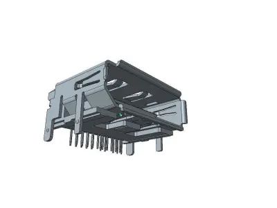 display port Free 3D print model