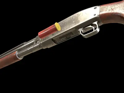 Shotgun 3D Model 3D model purchase