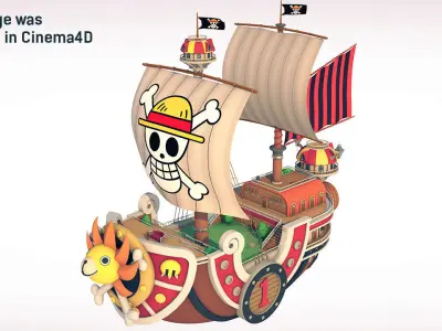 3D Thousand Sunny - by DSZarts 3D model