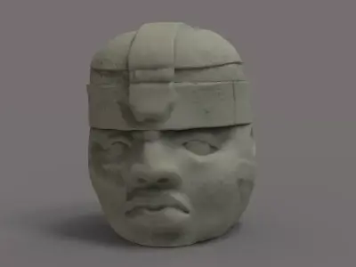 Olmeca Head 3D print model