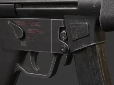 HK MP5 3D model purchase
